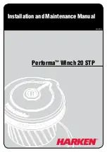 Harken Performa Winch 20 STP Installation And Maintenance Manual preview