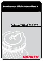 Harken Performa Winch 35.2 STP Installation And Maintenance Manual preview