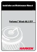 Preview for 1 page of Harken Performa Winch 60.2 STP Installation And Maintenance Manual