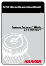 Preview for 1 page of Harken Powered Performa 80.3 STP EL/HY Installation And Maintenance Manual