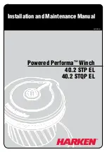 Preview for 1 page of Harken Powered Performa Installation And Maintenance Manual