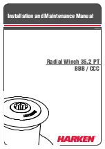 Preview for 1 page of Harken Radial Winch 35.2 PT BBB Installation And Maintenance Manual