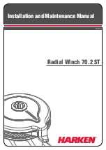 Harken Radial Winch 70.2 ST Installation And Maintenance Manual preview