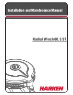 Harken Radial Winch 80.3 ST Installation And Maintenance Manual preview