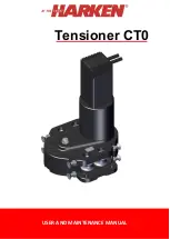 Harken Tensioner CT0 User And Maintenance Manual preview