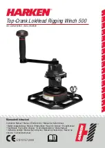 Harken Top-Crank LokHead Rigging Winch 500 Instruction Manual preview