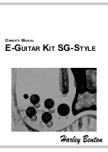 Harley Benton E-Guitar Kit SG-Style Owner'S Manual preview