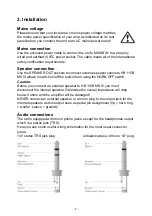 Предварительный просмотр 7 страницы Harley Benton HB 3000 BT User Manual