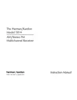 Harman Kardon 150+ Instruction Manual preview