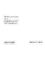 Harman Kardon 330A Instruction Manual preview