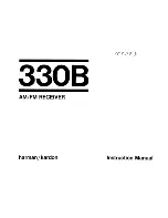 Harman Kardon 330B Instruction Manual preview