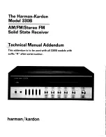 Harman Kardon 330B Technical Manual Addendum preview