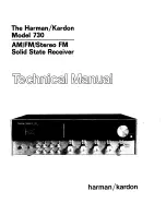 Harman Kardon 730 Technical Manual preview