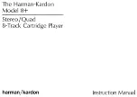 Harman Kardon 8+ Instruction Manual preview