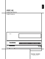 Harman Kardon ANR 142 Owner'S Manual preview