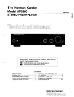 Harman Kardon AP2500 Technical Manual предпросмотр