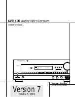 Preview for 2 page of Harman Kardon AVR 100 Owner'S Manual