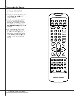 Preview for 27 page of Harman Kardon AVR 100 Owner'S Manual