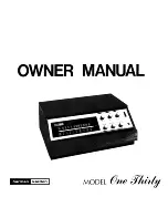 Harman Kardon AVR 130 Owner'S Manual предпросмотр