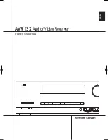 Preview for 1 page of Harman Kardon AVR 132 Owner'S Manual