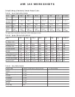 Preview for 1 page of Harman Kardon AVR 144 Settings Manual