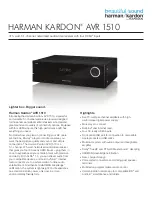 Harman Kardon AVR 1510 Manual preview