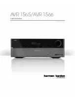 Harman Kardon AVR 1565 Quick Start Manual preview