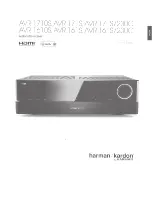 Harman Kardon AVR 161OS Owner'S Manual preview