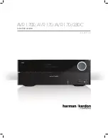 Harman Kardon AVR 170 Quick Setup Manual preview