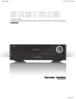 Предварительный просмотр 2 страницы Harman Kardon AVR 171/230 Service Manual