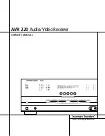 Harman Kardon AVR 220 Owner'S Manual preview