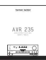 Harman Kardon AVR 235 Owner'S Manual preview