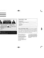 Preview for 2 page of Harman Kardon AVR 25 Owner'S Manual