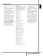 Предварительный просмотр 41 страницы Harman Kardon AVR 255 Owner'S Manual