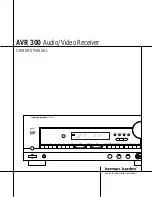 Preview for 1 page of Harman Kardon AVR 300 Owner'S Manual