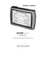 Preview for 1 page of Harman Kardon AVR 310 Quick Start Manual