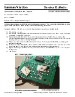 Harman Kardon AVR 340 Service Bulletin preview