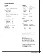 Preview for 53 page of Harman Kardon AVR 3500 Owner'S Manual