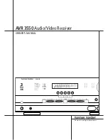 Harman Kardon AVR 3550 Owner'S Manual предпросмотр