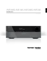 Harman Kardon AVR 3650 Quick Start Manual preview