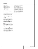 Preview for 35 page of Harman Kardon AVR 4000 Owner'S Manual