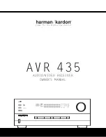 Preview for 1 page of Harman Kardon AVR 435 Owner'S Manual