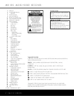 Preview for 2 page of Harman Kardon AVR 435 Owner'S Manual