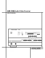 Harman Kardon AVR 4500 Owner'S Manual preview