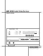 Preview for 1 page of Harman Kardon AVR 4550 Owner'S Manual