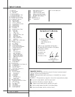 Preview for 2 page of Harman Kardon AVR 4550 Owner'S Manual