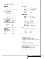 Preview for 49 page of Harman Kardon AVR 4550 Owner'S Manual