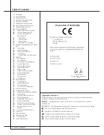 Предварительный просмотр 2 страницы Harman Kardon AVR 5000 Owner'S Manual