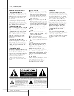 Предварительный просмотр 4 страницы Harman Kardon AVR 5000 Owner'S Manual