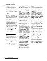 Предварительный просмотр 38 страницы Harman Kardon AVR 5000 Owner'S Manual